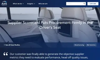 Preview of the Fortune 500 Consumer Electronics Manufacturer Case Study