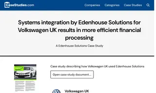 Preview of the Volkswagen UK Case Study