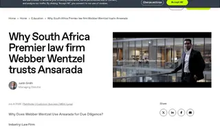 Preview of the Webber Wentzel Case Study
