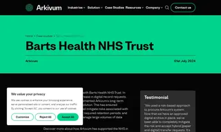 Preview of the Barts Health NHS Trust Case Study