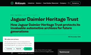 Preview of the Jaguar Daimler Heritage Trust Case Study