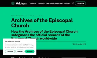 Preview of the The Archives of the Episcopal Church Case Study