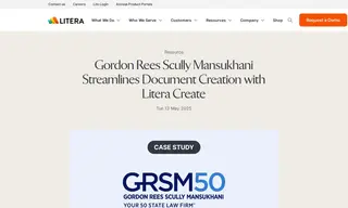 Preview of the Gordon Rees Scully Mansukhani Case Study