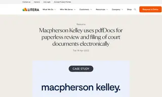 Preview of the Macpherson Kelley Case Study