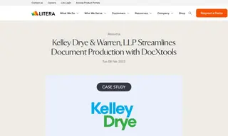 Preview of the Kelley Drye & Warren, LLP Case Study