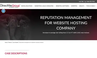 Preview of the Fortune 500 Businesses (Website Hosting Company) Case Study