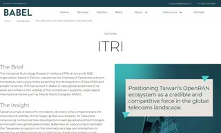 Preview of the Industrial Technology Research Institute (ITRI) Case Study