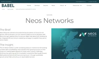 Preview of the Neos Networks Case Study