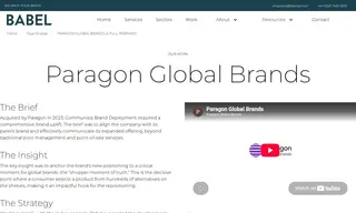 Preview of the Paragon Global Brands Case Study