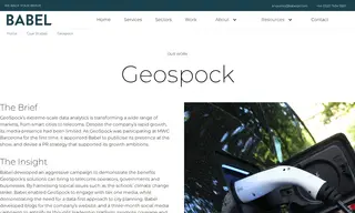 Preview of the GeoSpock Case Study