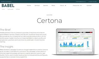 Preview of the Certona Case Study