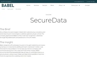 Preview of the SecureData Case Study