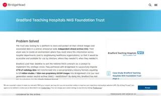 Preview of the Bradford Teaching Hospitals NHS Foundation Trust Case Study
