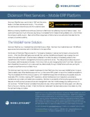Preview of the Dickinson Fleet Services Case Study