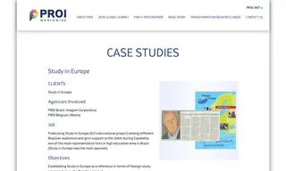 Preview of the Study In Europe Case Study