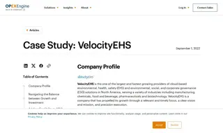 Preview of the VelocityEHS Case Study