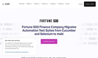 Preview of the Fortune 500 Finance Company Case Study