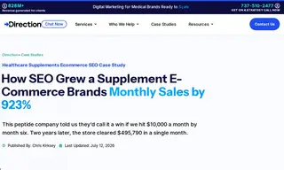 Preview of the This Peptide Sciences Company (client Name Withheld) Case Study
