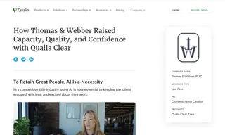 Preview of the Thomas & Webber, PLLC Case Study