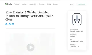 Preview of the Thomas & Webber, PLLC Case Study