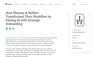 Preview of the Thomas & Webber, PLLC Case Study