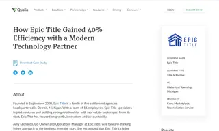 Preview of the Epic Title Case Study