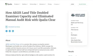 Preview of the AEGIS Land Title Group Case Study