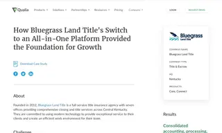 Preview of the Bluegrass Land Title Case Study