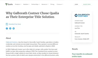 Preview of the Galbreath Costner Case Study
