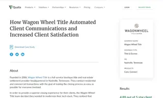 Preview of the Wagon Wheel Title Case Study