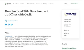 Preview of the Pro Land Title Case Study