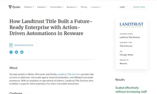 Preview of the Landtrust Title Services Case Study