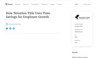 Preview of the Novation Title Insurance Agency Case Study