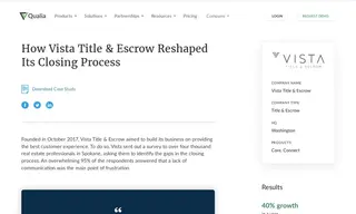 Preview of the Vista Title & Escrow Case Study