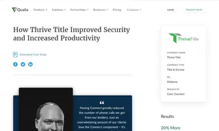 Preview of the Thrive Title Case Study