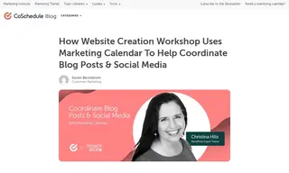 Preview of the Website Creation Workshop Case Study