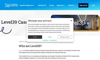 Preview of the Level39 Case Study