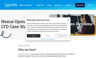 Preview of the Nexus Open Systems Case Study