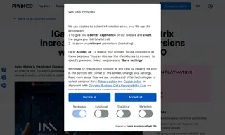 Preview of the Inplay Matrix Case Study