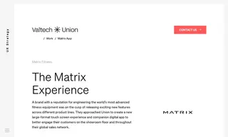 Preview of the Matrix Case Study