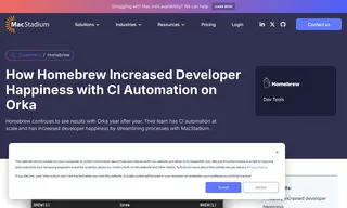 Preview of the Homebrew Case Study
