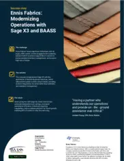 Preview of the Ennis Fabrics Case Study