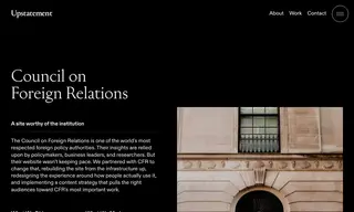 Preview of the Council on Foreign Relations Case Study