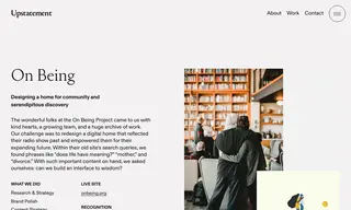 Preview of the On Being Project Case Study