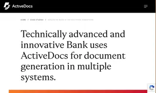 Preview of the Innovative Bank in the Southern Hemisphere Case Study