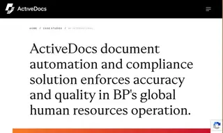 Preview of the BP Case Study