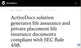 Preview of the Unit-linked Life and Private Placement Insurance Provider Case Study