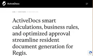 Preview of the Regis Aged Care Case Study