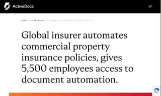 Preview of the Commercial Property Insurer in the USA Case Study