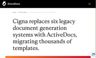 Preview of the Cigna Case Study
